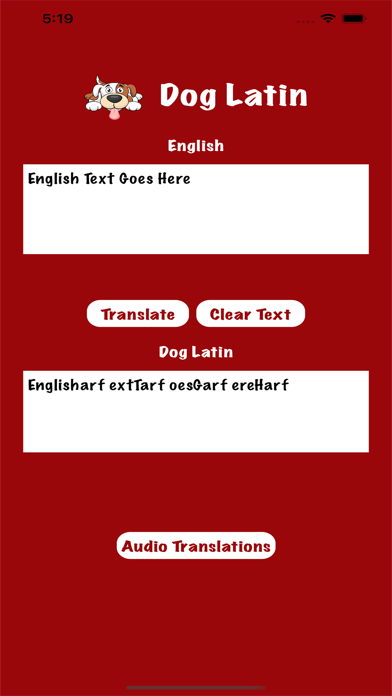 Dog Latin 2.0 Screenshot