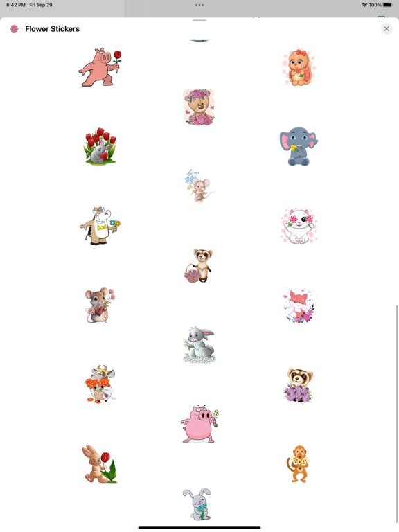 Screenshot #6 pour Flower Stickers