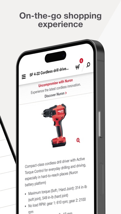 Hilti Shop Screenshot