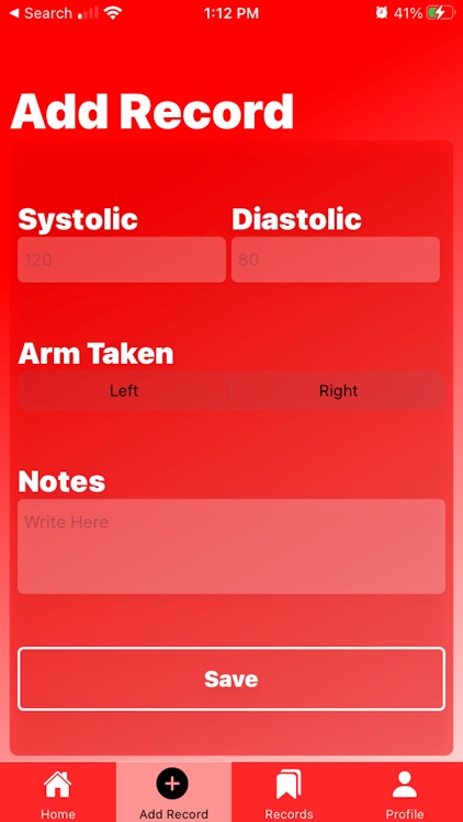 Blood Pressure Numbers