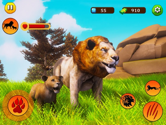 Screenshot #4 pour Wild Lion Simulator Survival