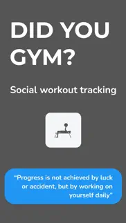 did you gym? iphone screenshot 1