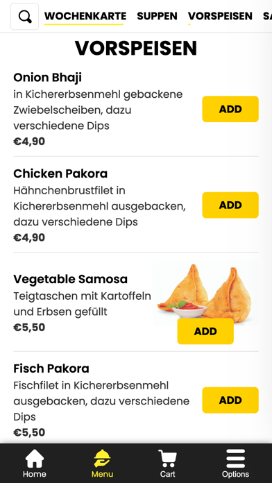 Taste of India München Screenshot