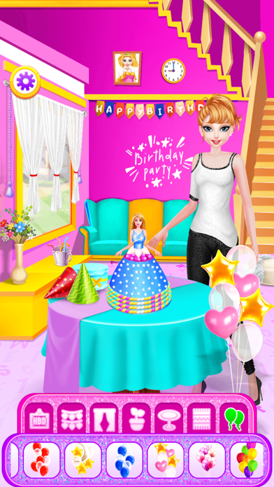 Princess Birthday Cake Party Screenshot