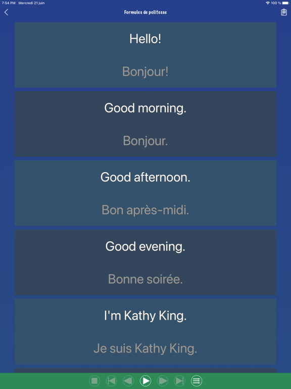 Screenshot #5 pour Phrases en anglais