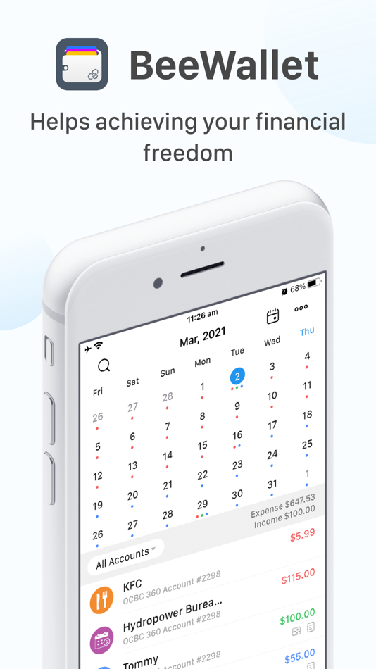 BeeWallet - Account Tracker - 1.5.1 - (iOS)