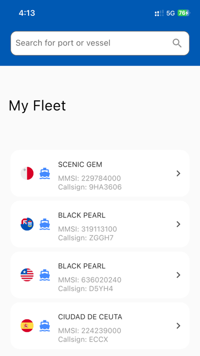 Ship Tracker Screenshot