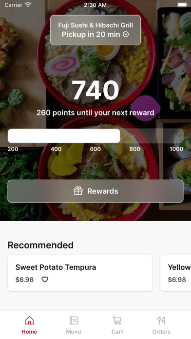 Fuji Sushi & Hibachi - SD Screenshot