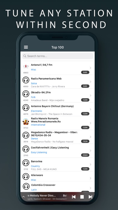 Radio Tuner - Live FM Stations Screenshot