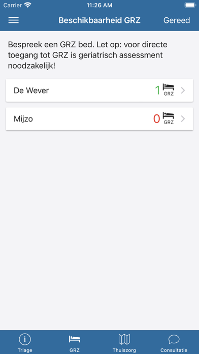 Zorgbed Midden-Brabant Screenshot