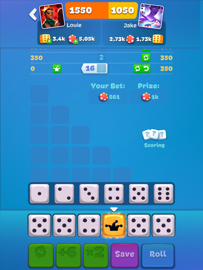 Farkle Online PVP Board Game