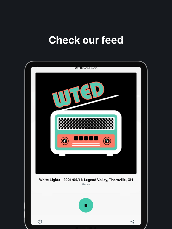 WTED Goose Radio iPad screenshot 2 - Music app