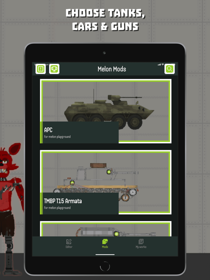 FNAF Mods for Melon Playground
