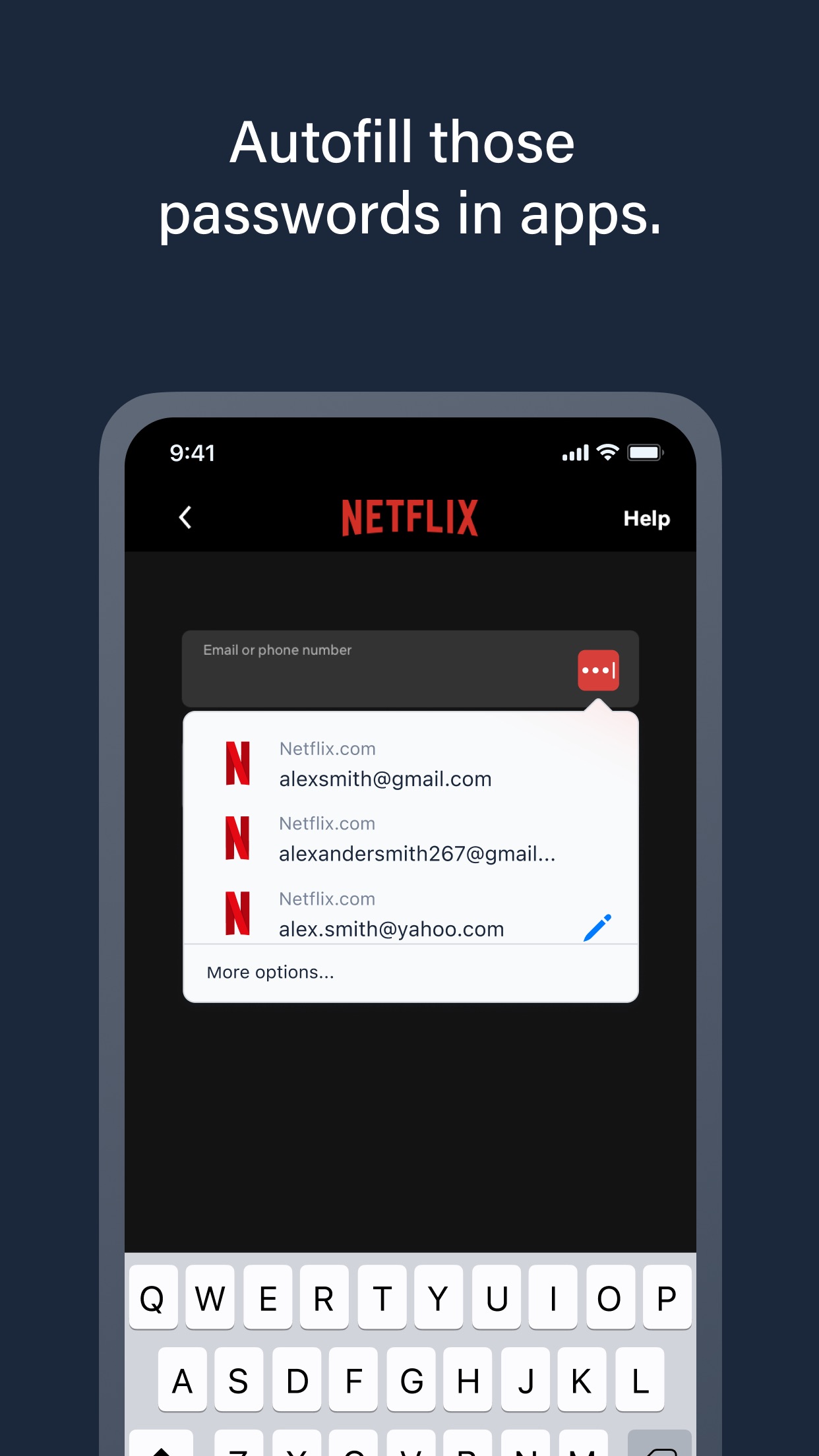 Screenshot do app LastPass Password Manager