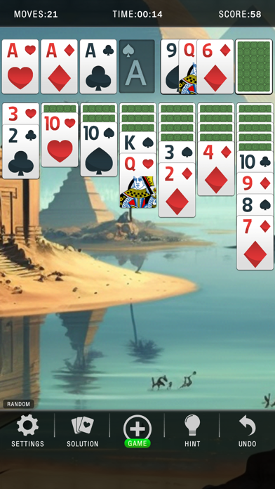 Screenshot #1 pour Egypt Solitaire!