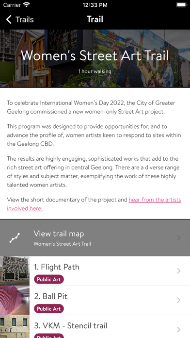 Geelong Arts & Culture Trails Screenshot