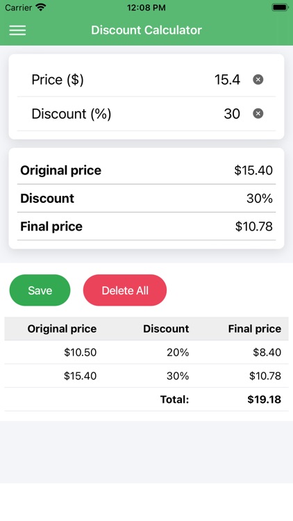 Simple Discount Calculator