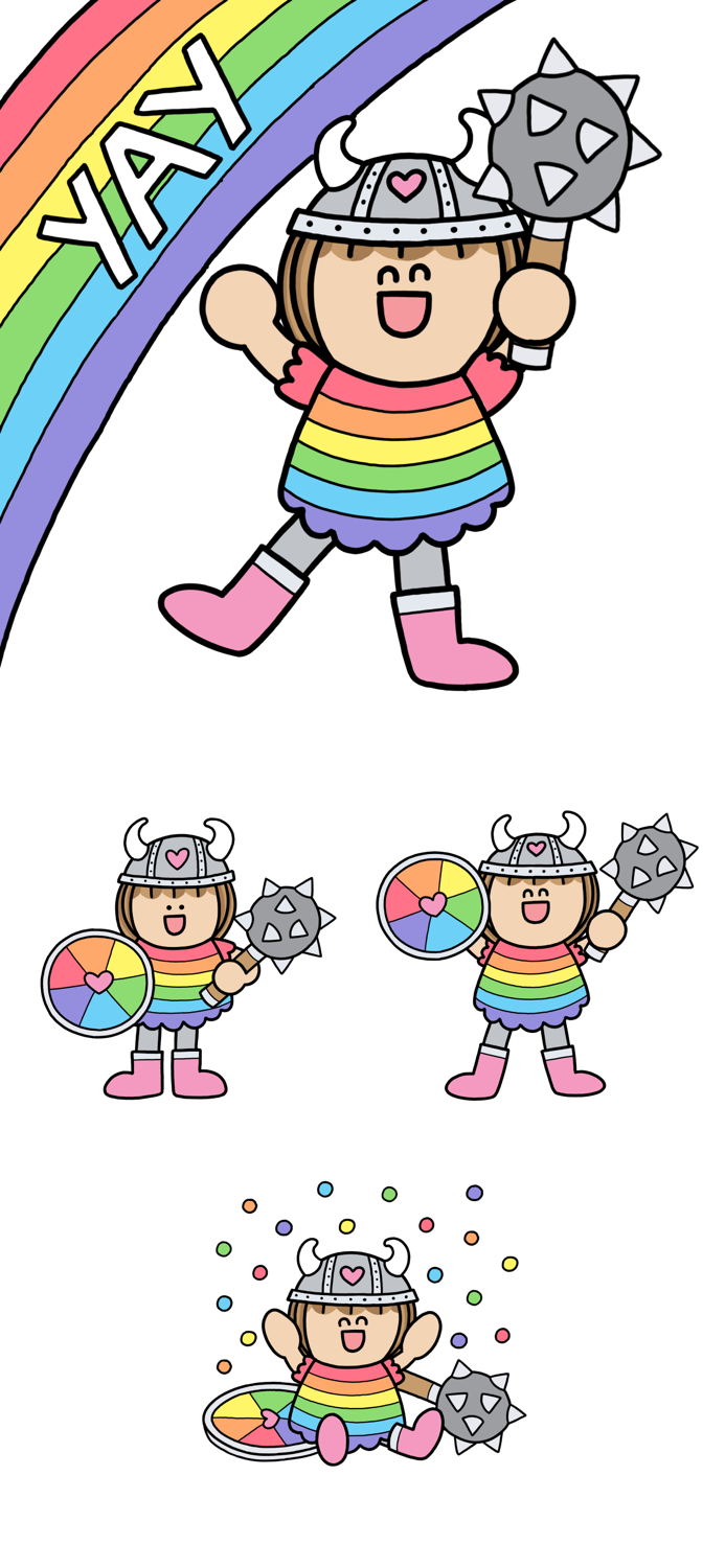 Rainbow Viking