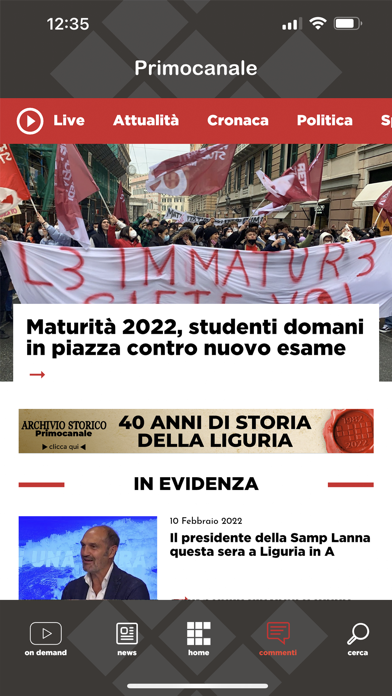 Primocanale.it Screenshot