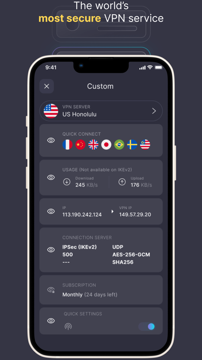 VPN for iPhone No Ads - DomVPN