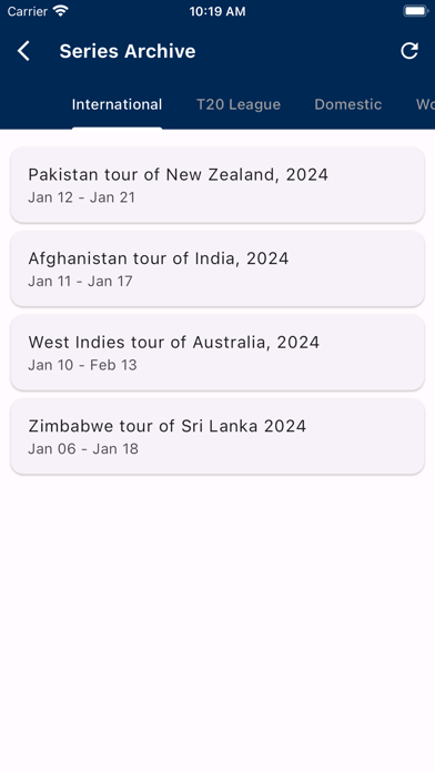 Cricket League Live Score 2024 Screenshot
