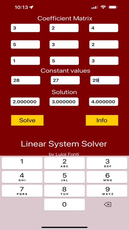 Linear System Solver