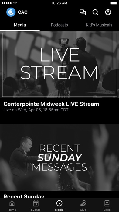 Centerpointe Apostolic Church Screenshot