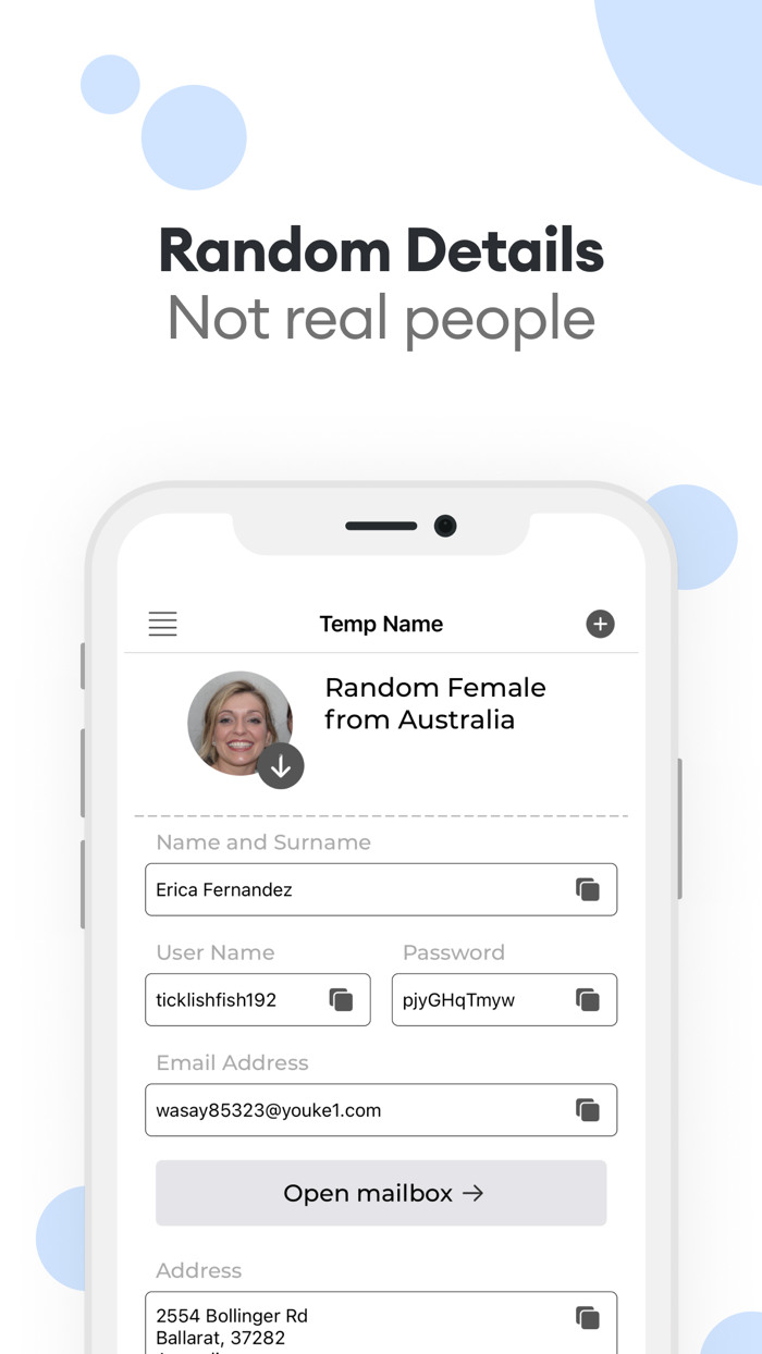 Temp Name - Person Generator