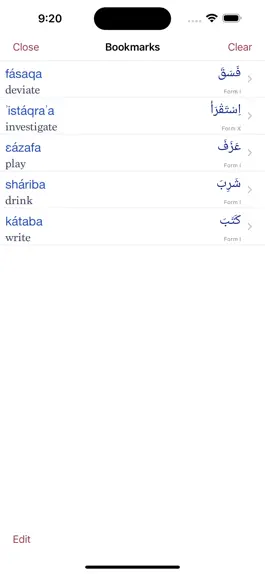 Game screenshot CAVE Arabic Verb Conjugator mod apk