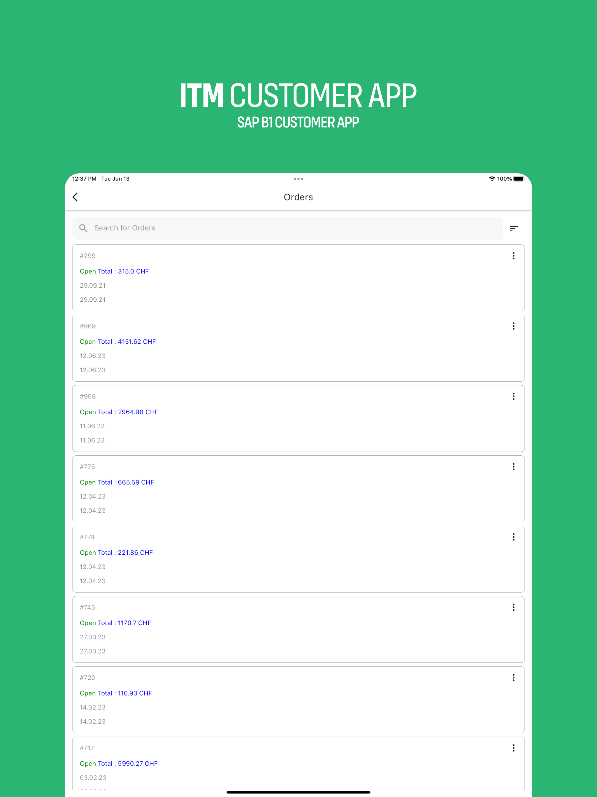 ITM - Customer App