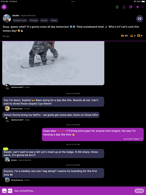 Screenshot #6 pour Schmick: Chat, Friends, Social