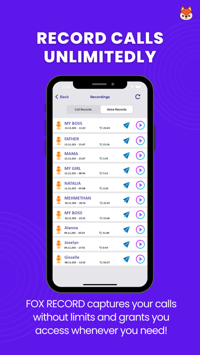 コールレコーダー Callfox - 電話録音アプリのおすすめ画像4