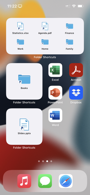 ‎Folder Shortcuts @ Homescreen Screenshot