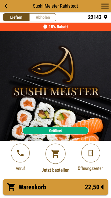 Sushi Meister Rahlstedt Screenshot