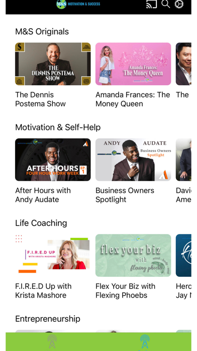 Motivation & Success Network Screenshot
