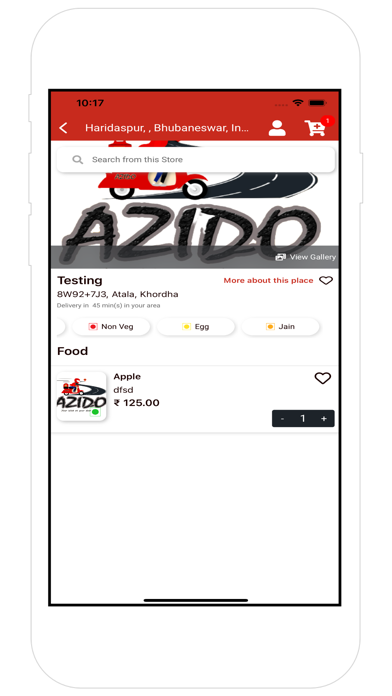 Azido Delivery Screenshot