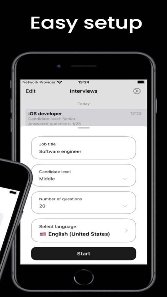 #4. Mock job Interview simulator (iOS) 由: Ruslan Safargaleev