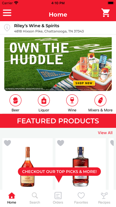 Riley’s Wine & Spirits Screenshot