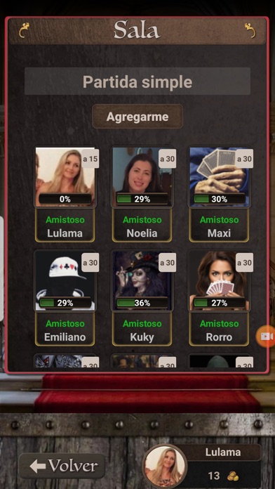 Truco con Naipes Negros Screenshot