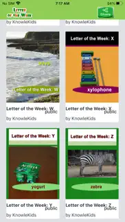 letter of the week iphone screenshot 2