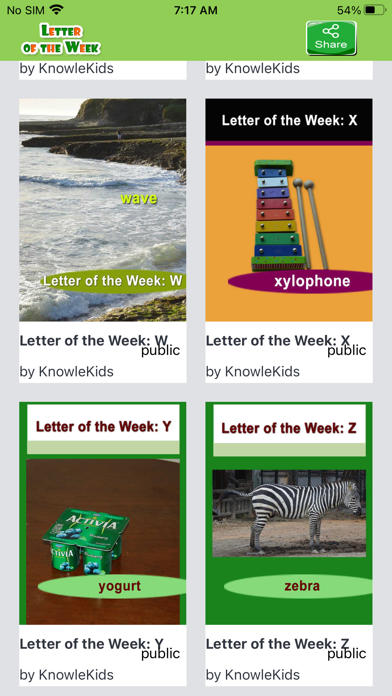 Letter of the Week Screenshot