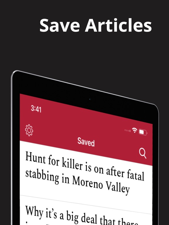 The (San Bernardino) Sun iPad screenshot 4 - News app