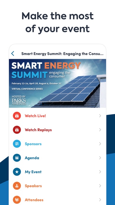 Parks Associates Events Screenshot
