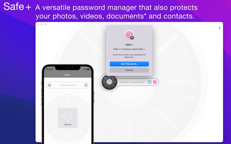 Safe +  Password Manager Screenshot