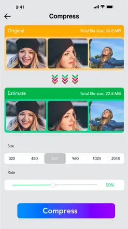 Game screenshot Compress Photo & Save Space apk