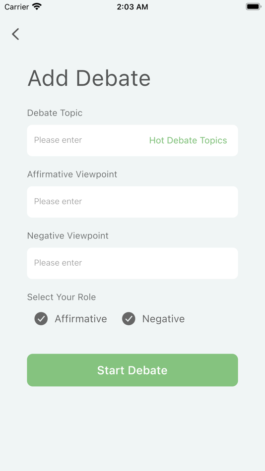 #3. AI Debate (iOS) 由: 冉 刘
