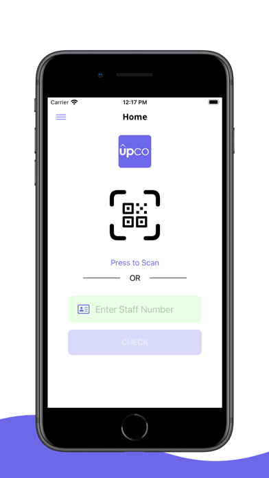 UpCo Clock In/Out Screenshot
