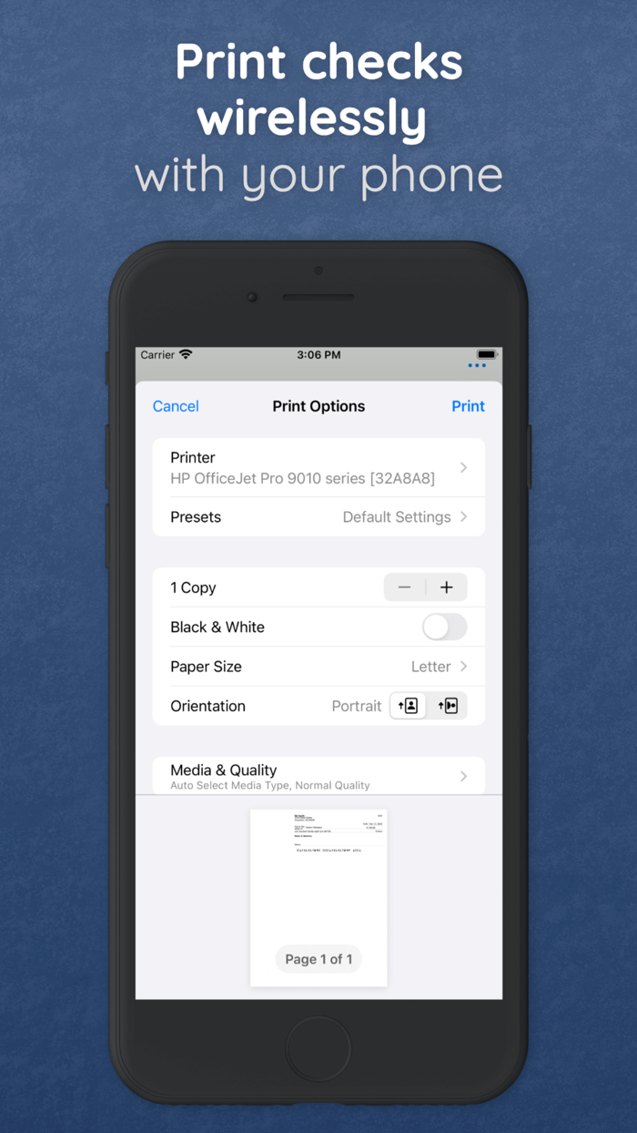 Check Writer Print Checks