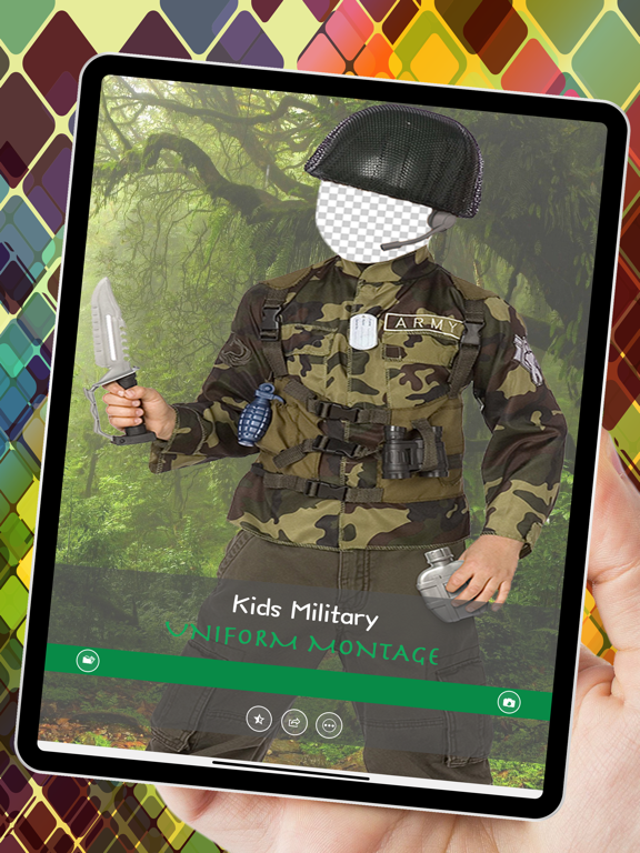 Screenshot #5 pour Kids Military Uniform Montage