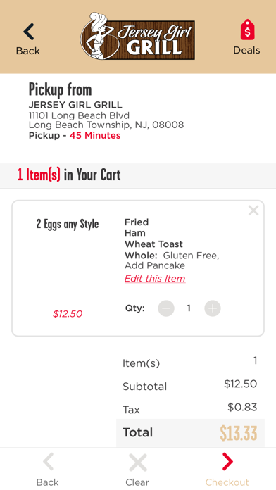Jersey Girl Grill Screenshot